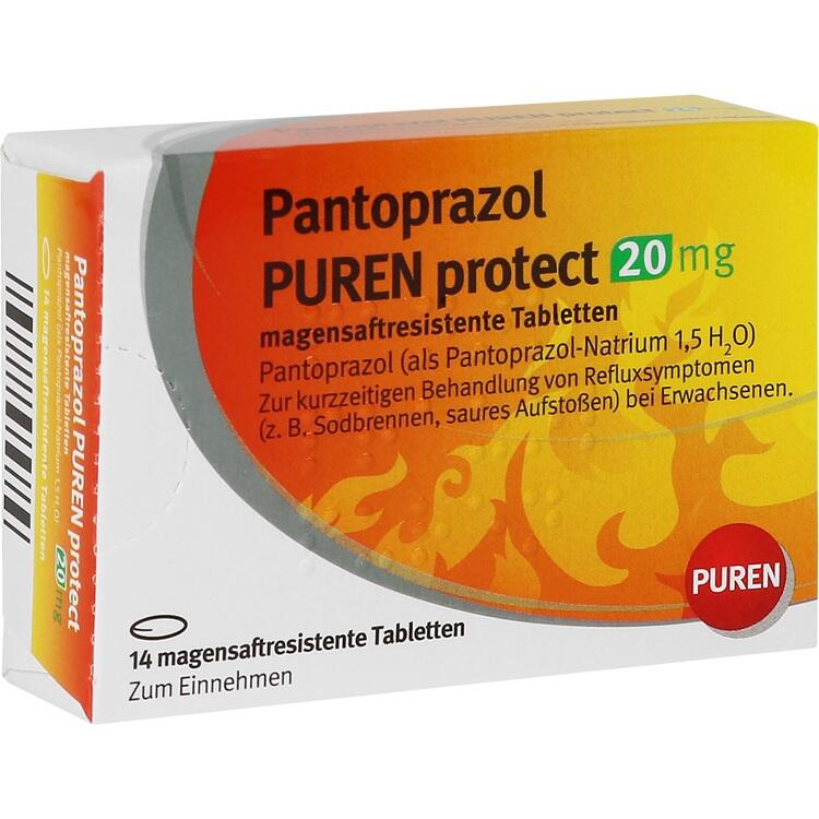 PANTOPRAZOL PUREN protect 20 mg magensaftres.Tabl. 14 St