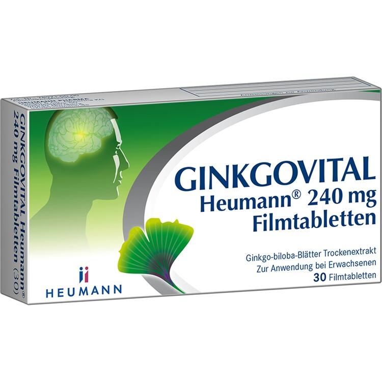 GINKGOVITAL Heumann 240 mg Filmtabletten 30 St