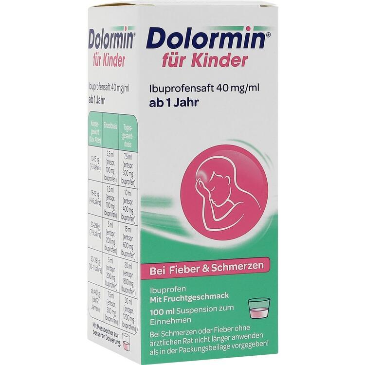 DOLORMIN für Kinder Ibuprofensaft 40 mg/ml Susp. 100 ml
