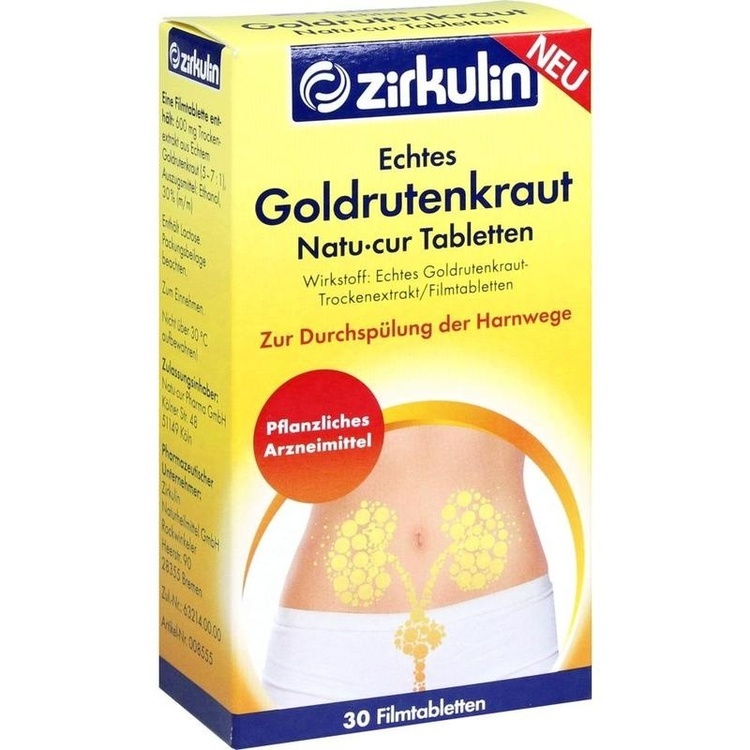 ECHTES GOLDRUTENKRAUT Natu-cur 600 mg Filmtabl. 30 St