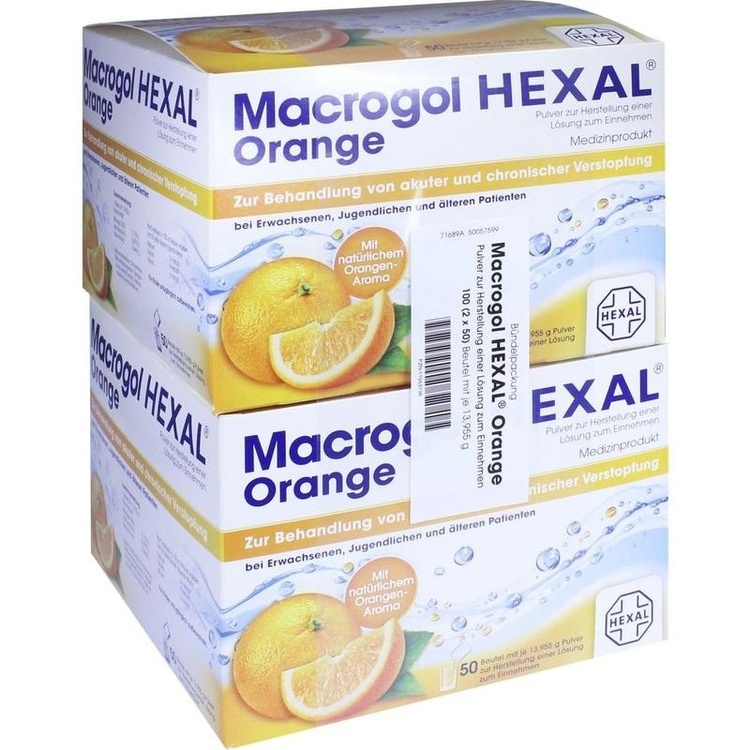 MACROGOL HEXAL Orange Plv.z.Her.e.Lsg.z.Einn.Btl. 100 St