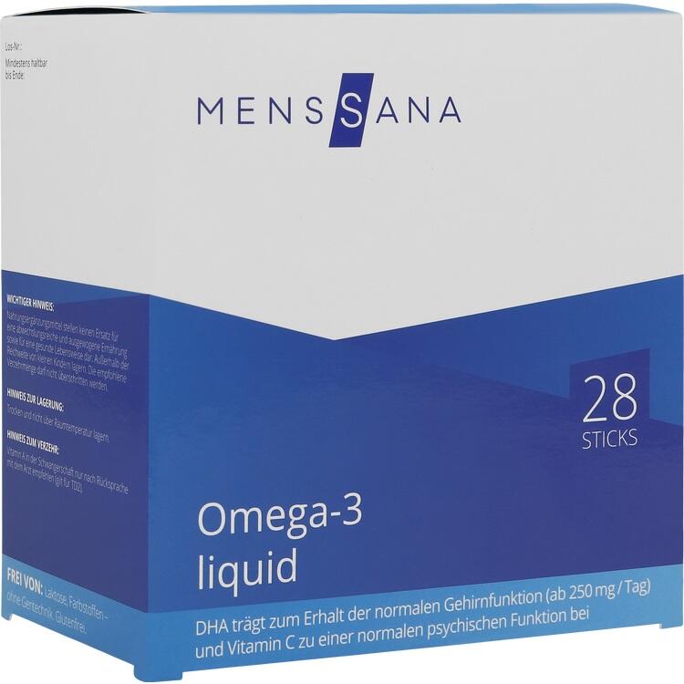 OMEGA-3 liquid MensSana Sticks 28 St