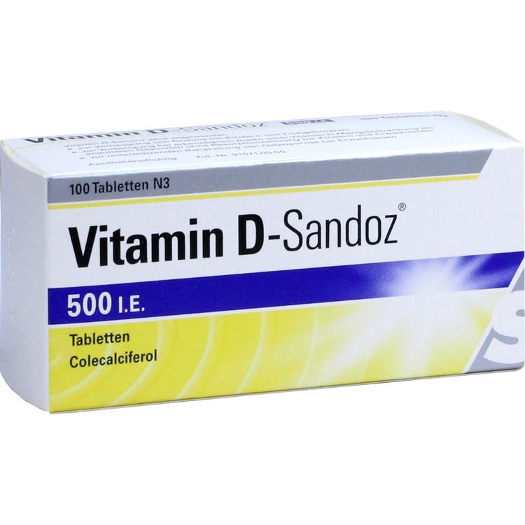 VITAMIN D SANDOZ 500 I.E. Tabletten 100 St