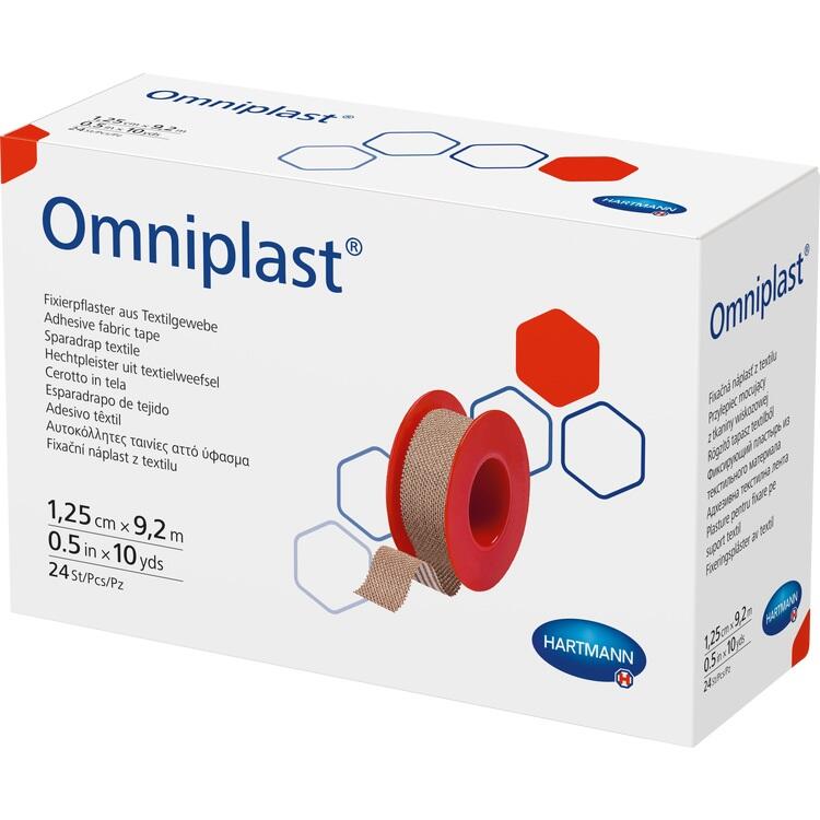 OMNIPLAST Fixierpflaster Textilgew.1,25 cmx9,2 m 24 St