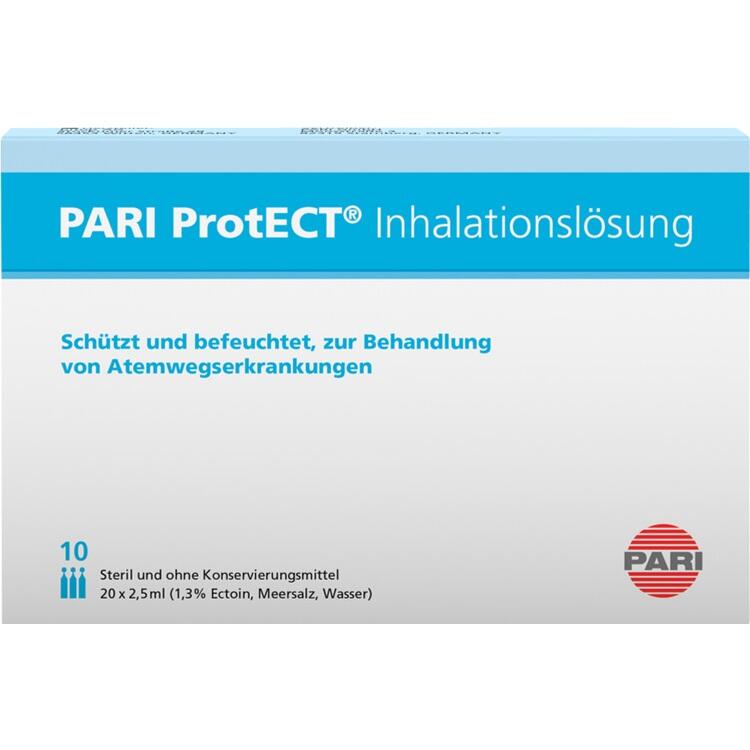 PARI ProtECT Inhalationslösung mit Ectoin Ampullen 10X2.5 ml