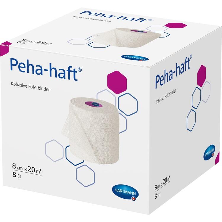 PEHA-HAFT Fixierbinde latexfrei 8 cmx20 m 8 St