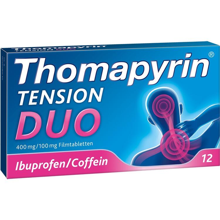 THOMAPYRIN TENSION DUO 400 mg/100 mg Filmtabletten 12 St