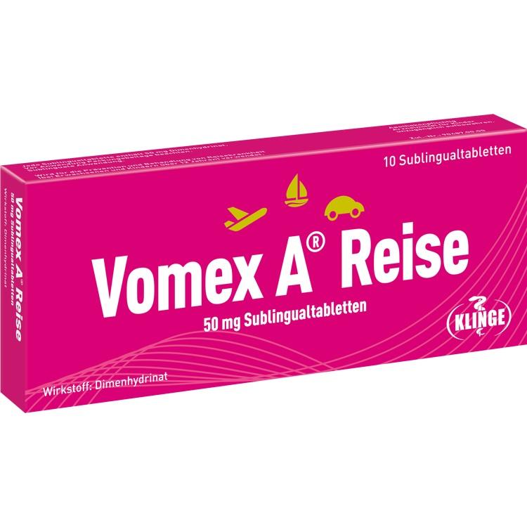 VOMEX A Reise 50 mg Sublingualtabletten 10 St