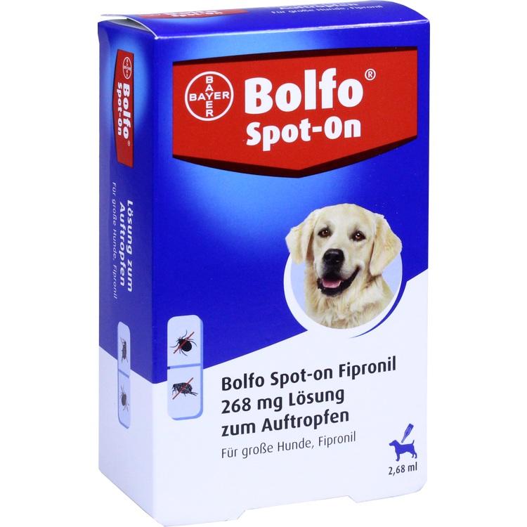 BOLFO Spot-On Fipronil 268 mg Lsg.f.große Hunde 3 St
