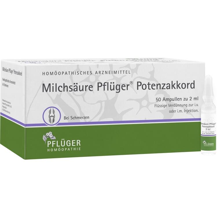 MILCHSÄURE Pflüger Potenzakkord Inj.-Lsg.Amp. 50 St