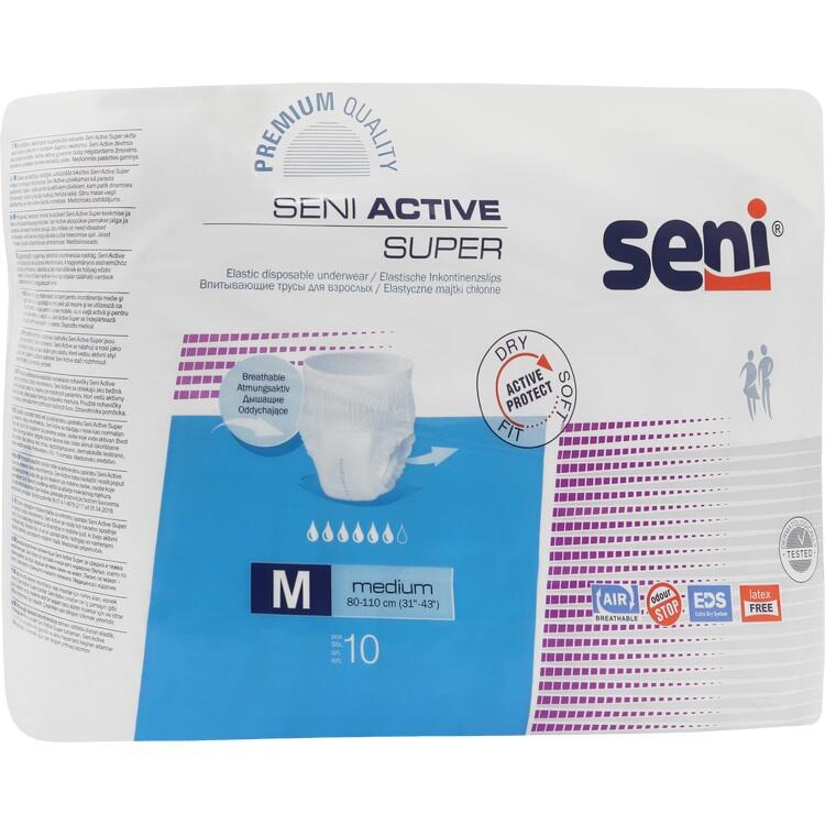 SENI Active Super Inkontinenzslip Einmal M 10 St
