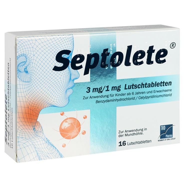 SEPTOLETE 3 mg/1 mg Lutschtabletten 16 St