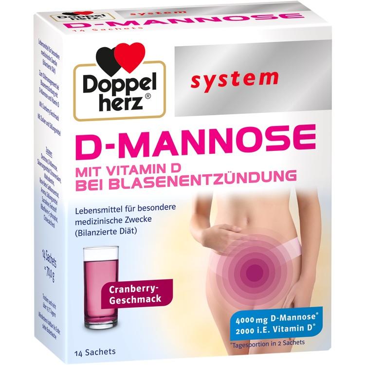 DOPPELHERZ D-Mannose system Beutel 14 St