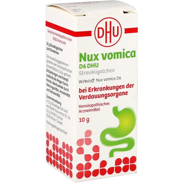 NUX VOMICA D 6 DHU Glob.bei Erkr.d.Verdauungsorg. 10 g