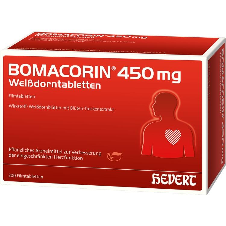 BOMACORIN 450 mg Weißdorntabletten 200 St