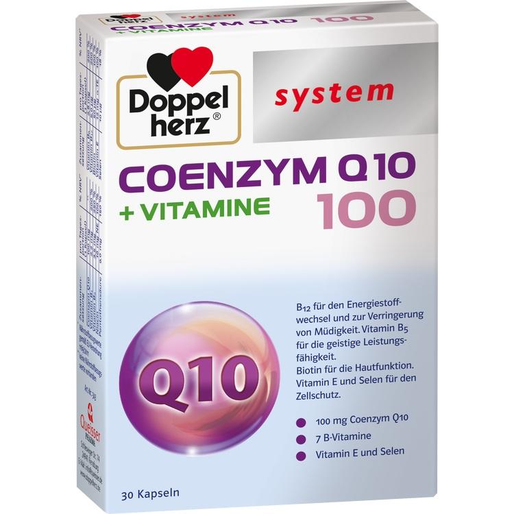 DOPPELHERZ Coenzym Q10 100+Vitamine system Kapseln 30 St