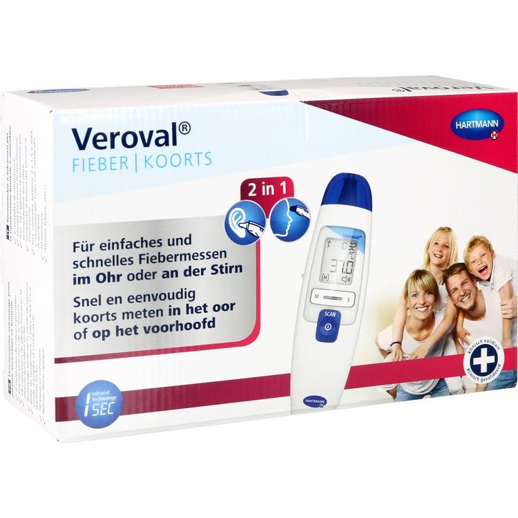 VEROVAL 2in1 Infrarot-Fieberthermometer 1 St