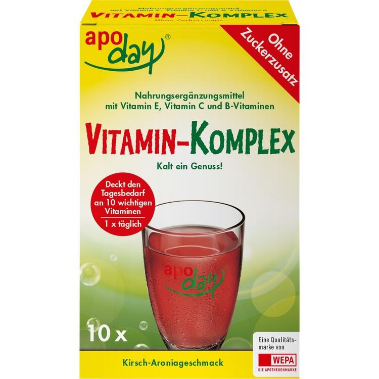 APODAY Vitamin-Komplex Kirsch-Aronia zuckerfr.Plv. 10X5 g
