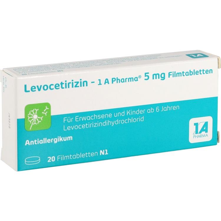 LEVOCETIRIZIN-1A Pharma 5 mg Filmtabletten 20 St