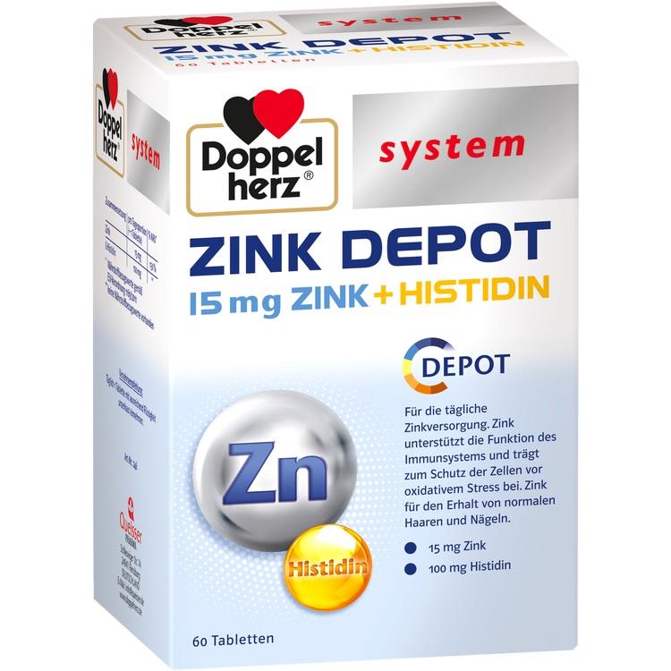 DOPPELHERZ Zink Depot system Tabletten 60 St