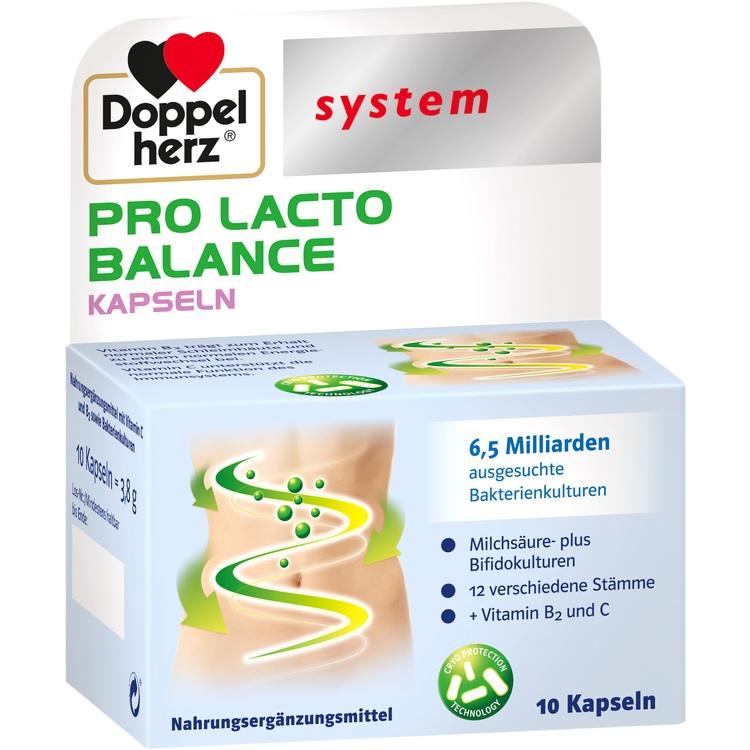 DOPPELHERZ Pro Lacto Balance system Kapseln 10 St