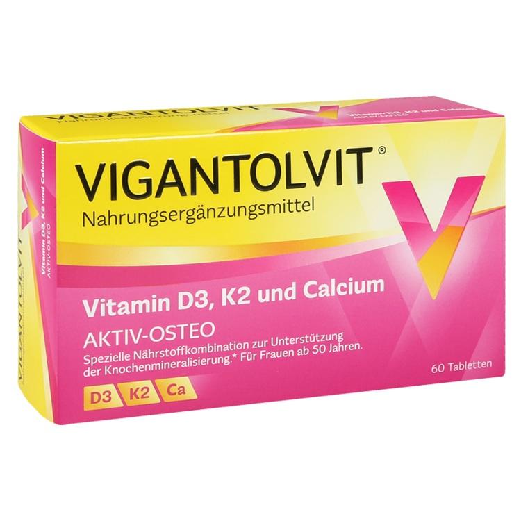 VIGANTOLVIT Vitamin D3 K2 Calcium Filmtabletten 60 St