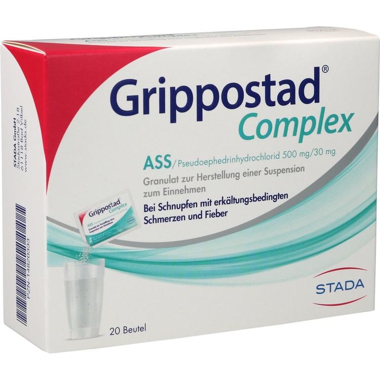 GRIPPOSTAD Complex ASS/Pseudoephedrin 500 mg/30 mg 20 St