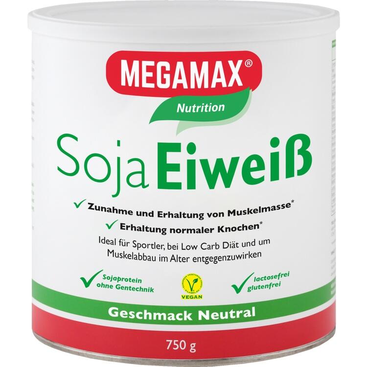 MEGAMAX Soja Eiweiß neutral Pulver 750 g