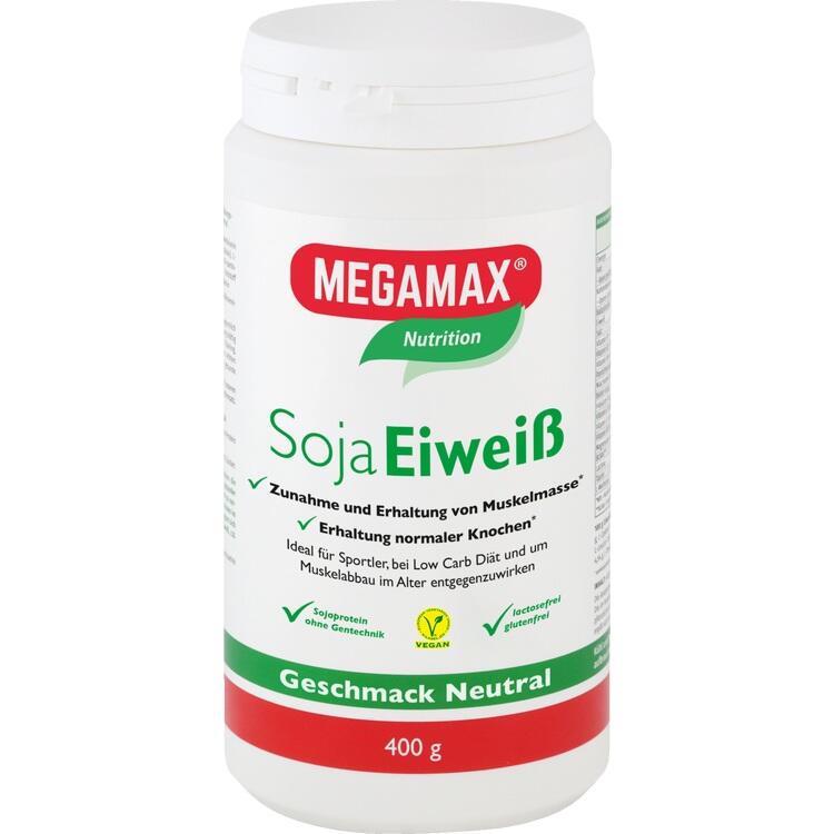 MEGAMAX Soja Eiweiß neutral Pulver 400 g