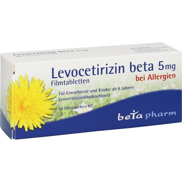 LEVOCETIRIZIN beta 5 mg Filmtabletten 50 St