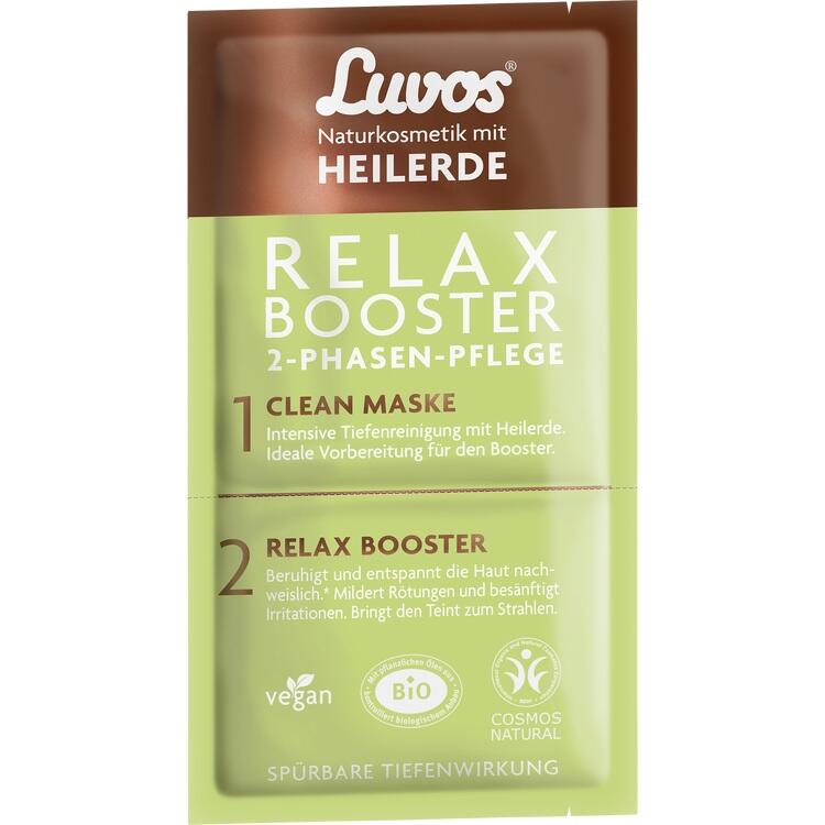 LUVOS Heilerde Relax Booster&Clean Maske 2+7,5ml 1 P