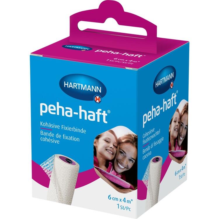 PEHA-HAFT Fixierbinde latexfrei 6 cmx4 m OTC 1 St